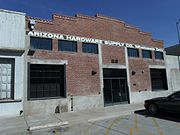 Arizona Hardware Supply Company Warehouse was built in 1930 and is located at 22 E. Jackson St. Designated as a landmark with Historic Preservation-Landmark (HP-L) overlay zoning. Listed in the Phoenix Historic Property Register.