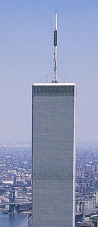 The original 1 World Trade Center (North Tower) was the tallest in the world from 1971 to 1974