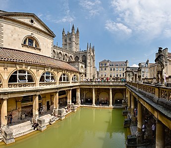 Roman Baths at Buildings and architecture of Bath, by Diliff