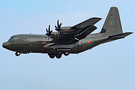 Lockheed Martin C-130J Super Hercules military transport aircraft of Bangladesh Air Force
