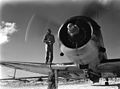 Douglas SBD Dauntless dive bomber at Majuro