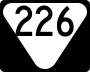 State Route 226 marker