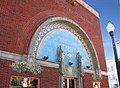 Unusual architecture of the 1918 Thrift Building, home to the People's Federal Savings and Loan.