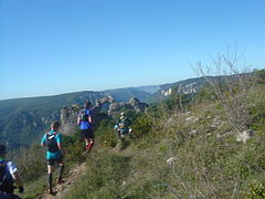 Le chaos de Roques Altès sur le Grand Trail des Templiers 2014