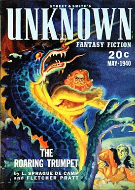 обложка журнала "Unknown" за май 1940 г.