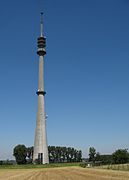 The communications tower in Sint-Pieters-Leeuw