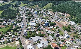 Vista aérea do município