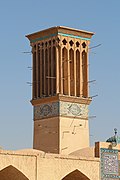 Windcatcher of Ganjali Khan Complex, in Kerman, Iran