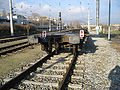 Goods wagon with German end of train signal [de]