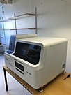 Machine used to analyze blood samples
