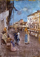 Washerwomen along the Canal (Naviglio), c. 1894–1899