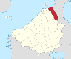 Map of Cavite with Bacoor highlighted