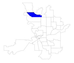 Location within the city of Spokane