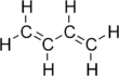 Full structural formula of 1,3-butadiene