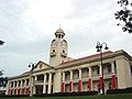 The Clock Tower Building, a national monument, which formerly served as an observation point during the Battle of Singapore