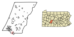 Location of Scalp Level in Cambria County, Pennsylvania.