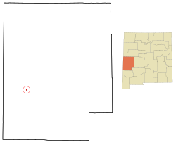 Location of San Francisco Plaza, New Mexico