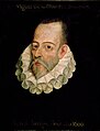 Miguel de Cervantes escribe El Quijote en 1605, 1º novela moderna y está en la victoria de Lepanto 1571, deteniendo el avance turco, como en 1529 en Viena. Destacan Quevedo, Camões, Teresa, Góngora, Calderón, Lope de Vega. Rebelión de moriscos 1568, que apoyaban la piratería y a los turcos, expulsados en 1609. Unión de Utrecht en 1579 y toma de Amberes en 1585. Ruta Asia-América y conquista de Filipinas.