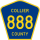 County Road 888 marker