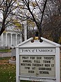 Uxbridge Congregational Church(1731), the first new Congregational Church in Massachusetts during the First Great Awakening Period