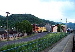 Train station and its surroundings