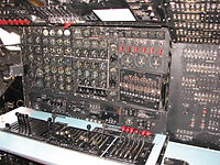 Flight engineer's station of a C-124.