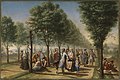 Image 60El paseo de las Delicias, a 1784–1785 painting by Ramón Bayeu depicting a meeting of members of the aristocracy in the aforementioned location. (from History of Spain)