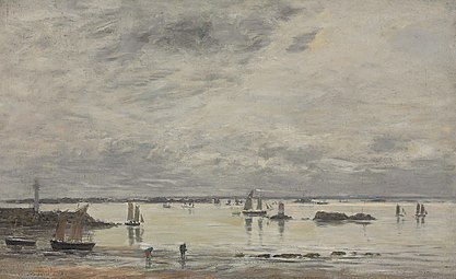 Portrieux, le port marée basse , 1873 Collection privée, Vente 2011[59]