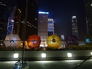 Five umbrellas (Umbrella Square)