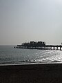 Hastings Pier seaward end fire damage