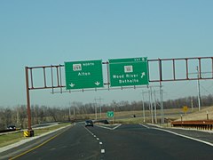 Northbound at IL 111 (exit 8)