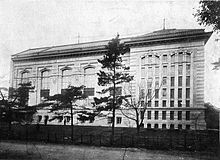 1911年頃の上野帝国図書館を撮影した写真。外観。