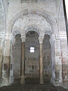 Intérieur de la chapelle de São Frutuoso de Montélios, près de Braga, fondée par Fructueux de Braga.