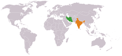 نقشهٔ مکان‌نمای Iran و India