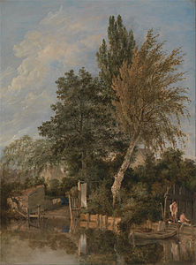 Boys Bathing on the River Wensum, Norwich, by John Crome