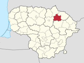 Localisation de Municipalité du district de Kupiškis