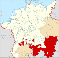1512年-1806年的奧地利大公國和它的領地（奧地利行政圈）