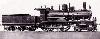 La RA 1877, locomotiva che effettuava servizio sulla Valigia delle Indie