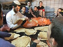 Distribution de ''matza shemoura''