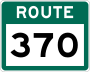 Route 370 marker