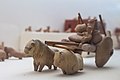 Image 10Clay and wood model of a bull cart carrying farm produce in large pots, Mohenjo-daro. The site was abandoned in the 19th century BC. (from History of agriculture)