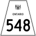 Highway 548 marker