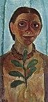 Paula Modersohn-Becker, Konstnären med en kamelia (1907)