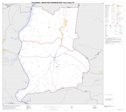 A line drawn map depicting the road network of Perry County