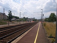 Voies et quais de la gare