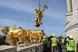 Removal of charioteer