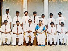 School first batch photo with Mr.Depp and Mrs.Latha