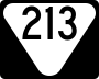 State Route 213 marker