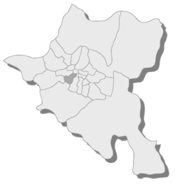 Location of Krasno selo in Sofia