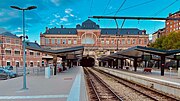 View of the platforms and tracks